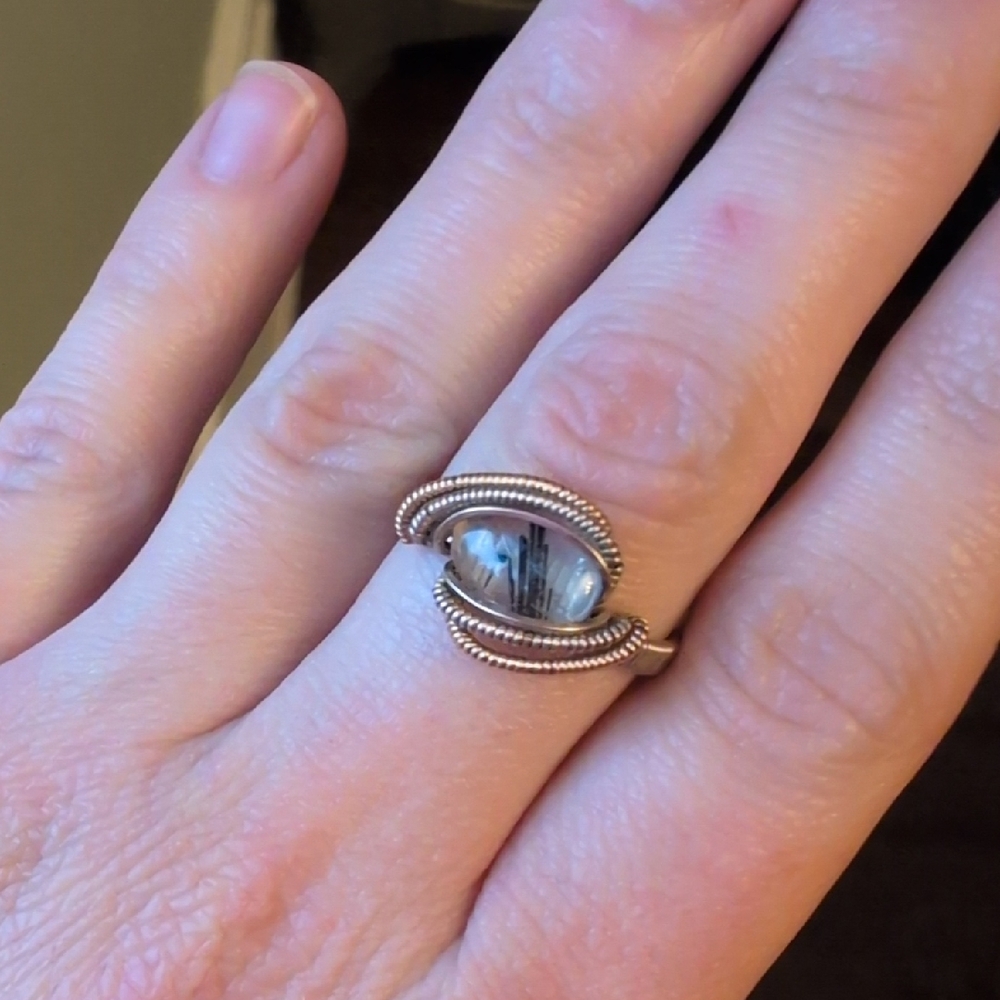 Rutilated Quartz Ring